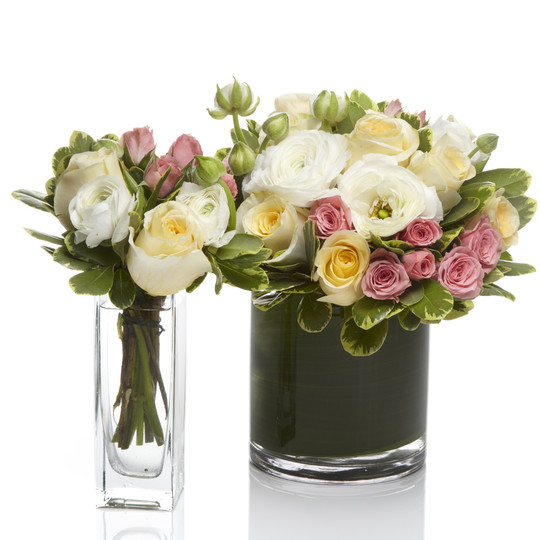 Gathered Garden with Bud Vase
